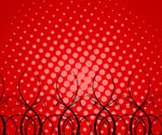 red dotted background